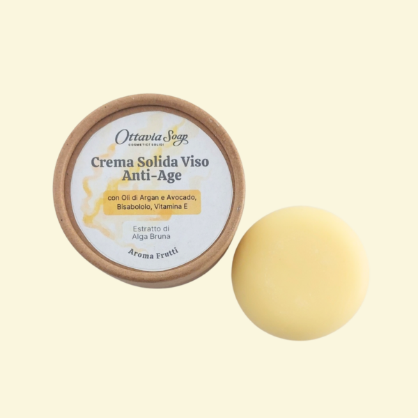Crema solida viso Idratante con estratti di alga