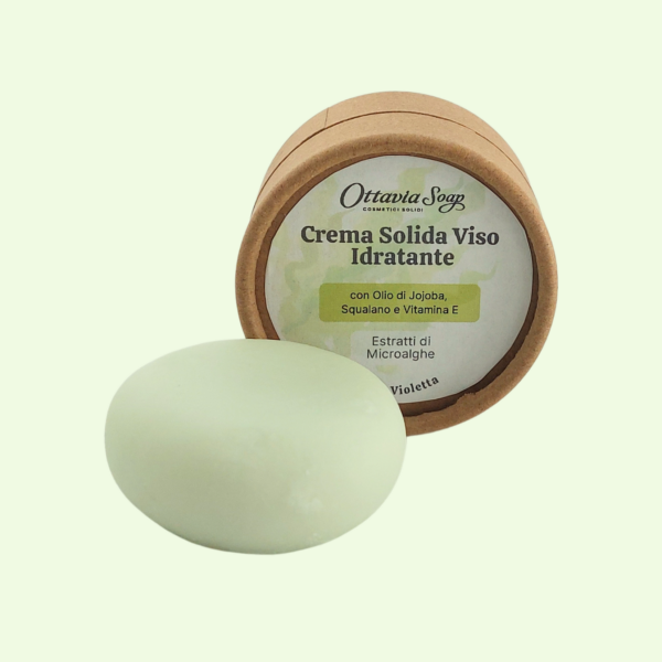 Crema solida viso Idratante con estratto di alga